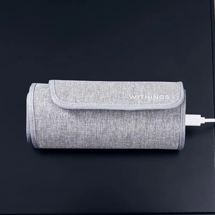 Withings BPM Connect, Elektronisches Oberarm-Blutdruckmessgerät mit Wi-Fi- und Bluetooth-Synchronisierung, inkl. Reiseetui, farbcodierte Rückmeldung, Herzfrequenzmessung – Bild 5