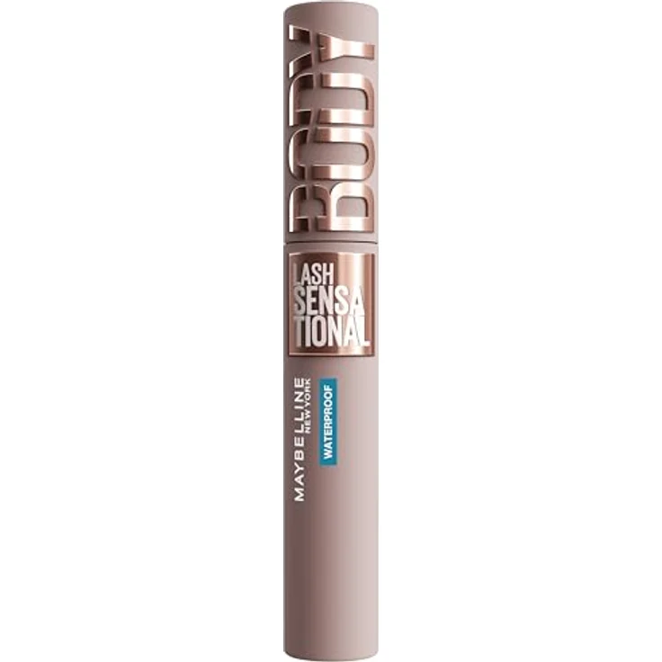 MAYBELLINE NEW YORK Lash Sensational Body Waterproof Volumen-Mascara, wasserfest, Farbton Black, 9.75 ml – Bild 1