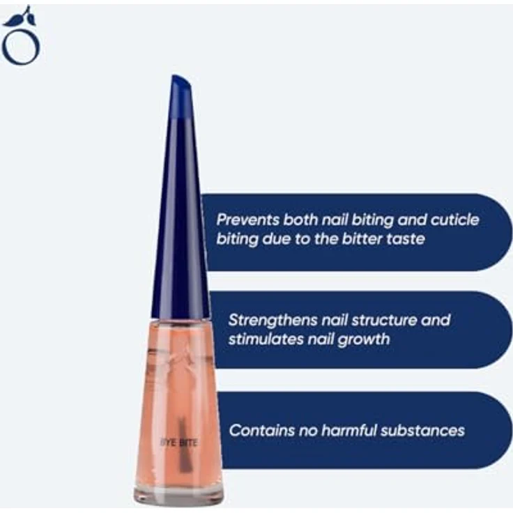 Herome Bye Bite, Nagellack gegen Fingernägelkauen für Erwachsene und Kinder, 10ml, bitterer Geschmack, ohne Glanz, fördert Nagelwachstum – Bild 3