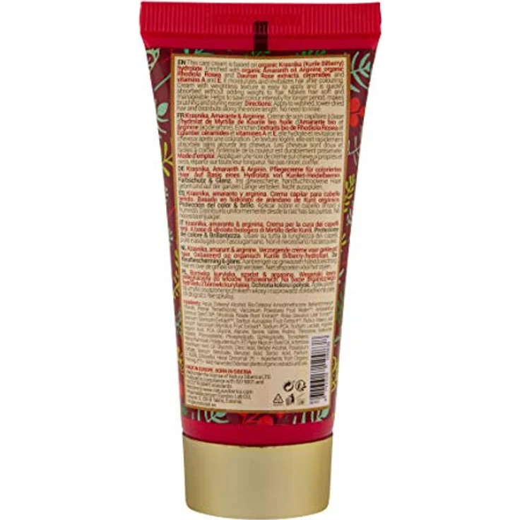 Natura Siberica Super Krasnika, Amaranth & Arginin Pflegecreme für coloriertes Haar, 50 ml – Bild 2