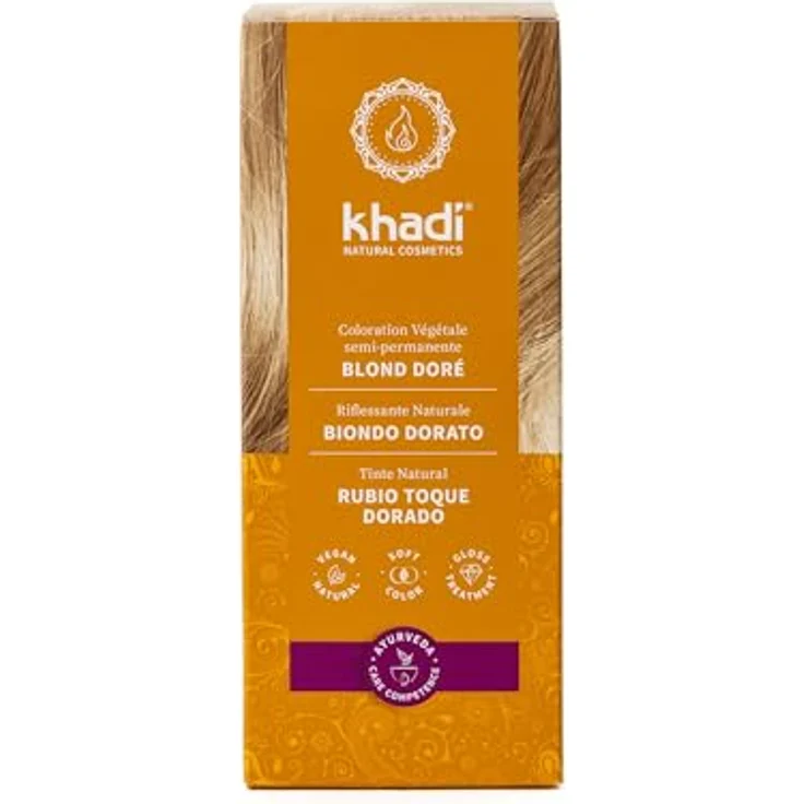 Khadi Pflanzenhaarfarbe Goldhauch 100 g – Bild 2