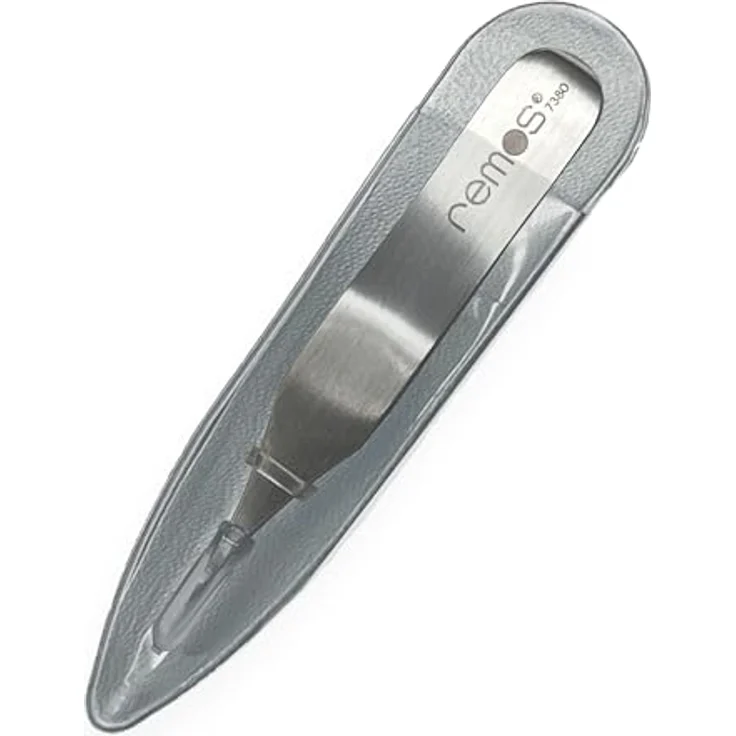 remos professional body care REMOS Mini Splitterpinzette aus rostfreiem Edelstahl, extra feine Spitze, 6 cm für präzise Splitterentfernung – Bild 2