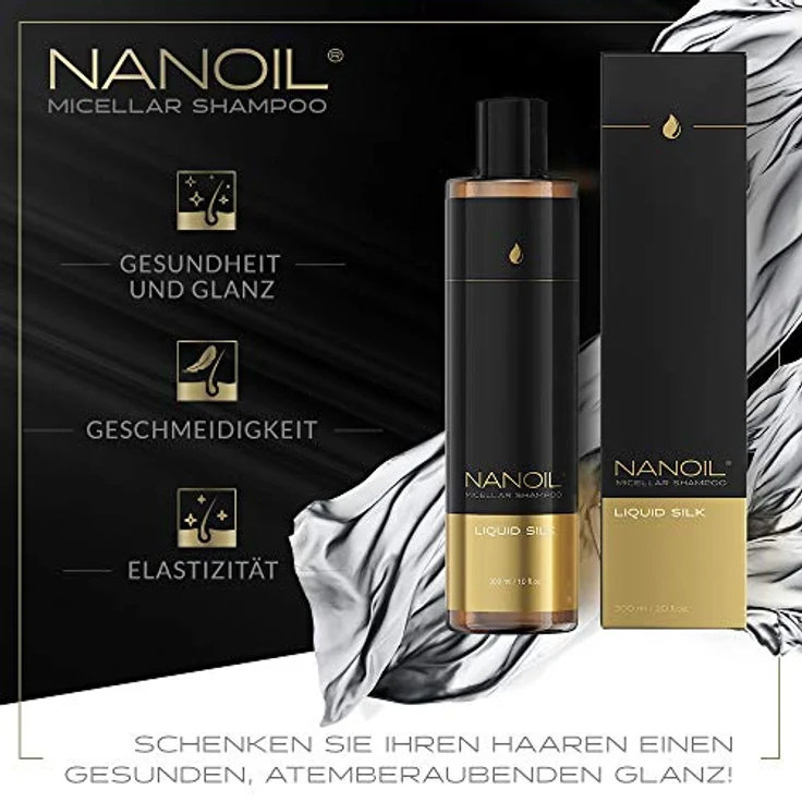 NANOIL Liquid Silk Micellar Haarshampoo 300 ml – Bild 2