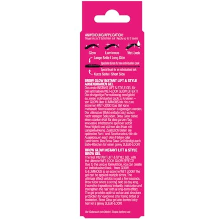 RefectoCil BeautyLash Brow Glow, Augenbrauengel Wet Look, 14 ml, vegane Formel zur Fixierung und Gestaltung der Augenbrauen – Bild 4