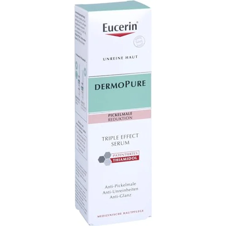 Eucerin Dermopure Triple Effect Gesichtsserum gegen unreine Haut, Pickelmale und glänzende Haut, 40 ml Lösung – Bild 5