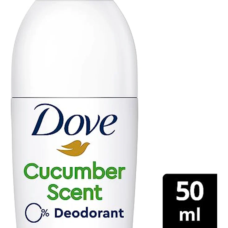 Dove Deodorant Roll-on Gurkenduft 0% Deo ohne Aluminiumsalze mit 1/4 Pflegecreme und 48 Stunden Schutz 50 ml 1 Stück – Bild 2