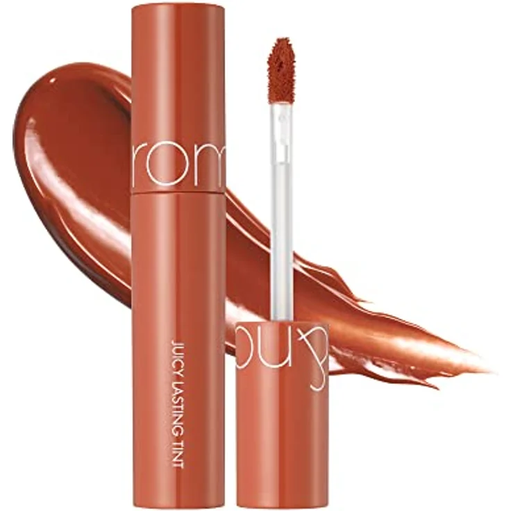 rom&nd Saftige dauerhafte Tönung (08 APFELBRAUN), Lippenstift für natürlich strahlende Lippen, feuchtigkeitsspendend, 5,5 g – Bild 1
