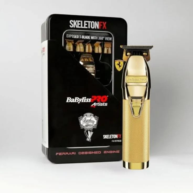 BaByliss PRO Skeleton FX Exposed T-Blade with 360° View Haartrimmer für Bart- und Haarstyling gold – Bild 3