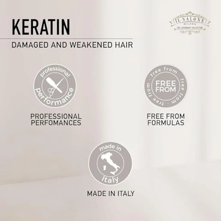 Alfaparf Milano Il Salone Milano Keratin, Conditioner für beschädigtes Haar, 500 ml, nährt und schützt vor Umwelteinflüssen – Bild 4