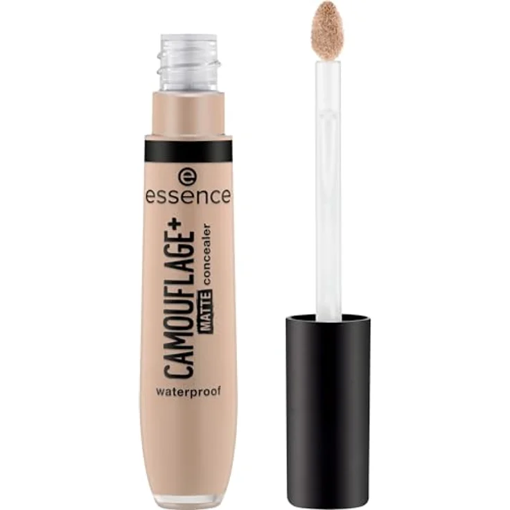 essence CAMOUFLAGE+ MATTE Flüssig-Korrektor, hochpigmentierter Concealer mit Matt-Effekt, Farbton 100, 8 ml – Bild 1