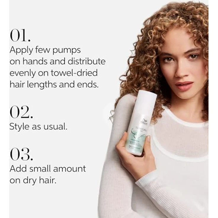 Wella Professionals Nutricurls Curls, feuchtigkeitsspendender Balsam für lockiges Haar, 150 ml, Leave-in Conditioner für Damen – Bild 7