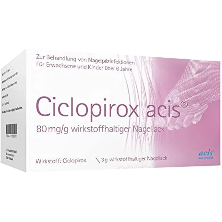 CICLOPIROX acis 80 mg/g wirkstoffhalt.Nagellack 3 g – Bild 1