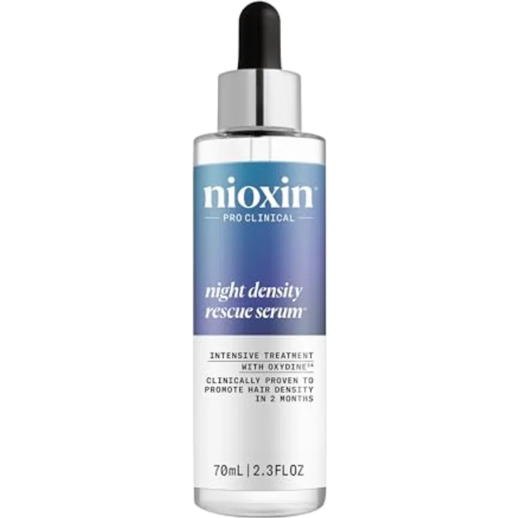 Nioxin Night Density Rescue Serum – Haarpflege für kräftigeres Haar & optimales Haarwachstum – mit Ingwer & Koffein (70 ml)