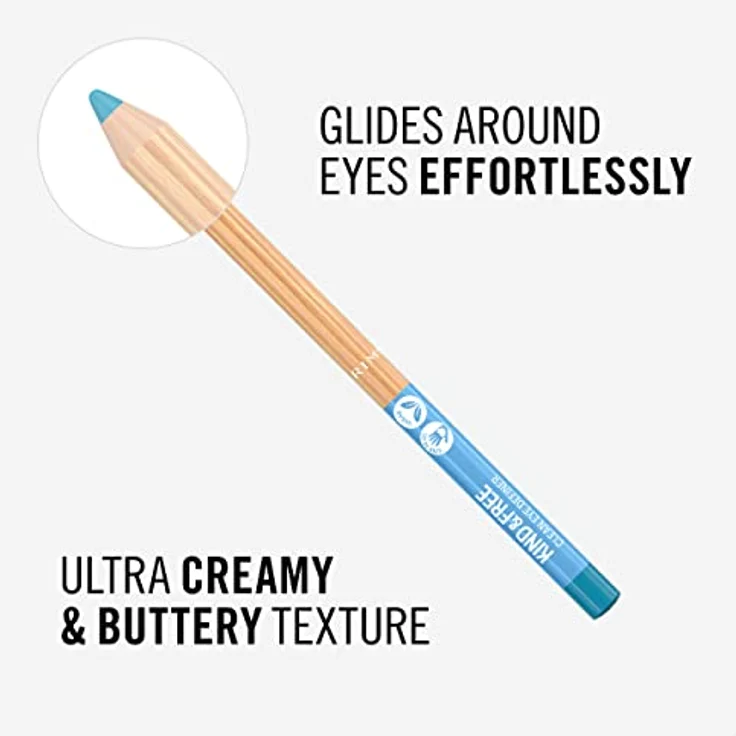 Rimmel Kind & Free Eyeliner, intensiver Liquid Eyeliner in Farbton 6 Anime Blue, 1,1 g – Bild 7
