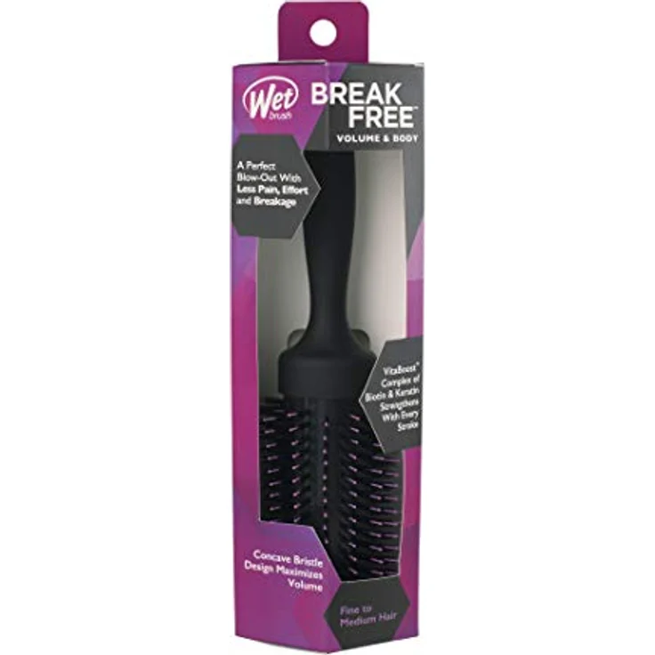 Wet Brush Volumizing Round Fine Medium, Haarbürste mit Intelliflex-Borsten, ergonomischem Design und metallischen Akzenten – Bild 5