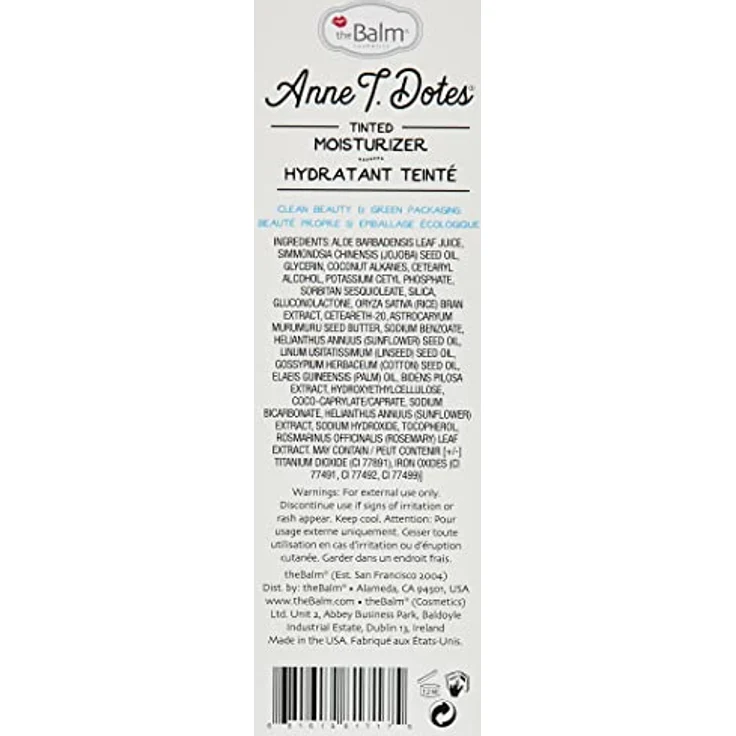 The Balm Anne T. Dotes, Getönte Feuchtigkeitscreme mit sofortigem Teint-Glow und Feuchtigkeit, 30 ml – Bild 3