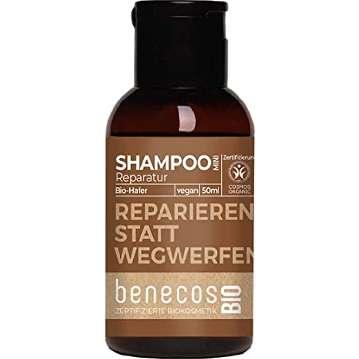 benecos Hafer Shampoo, Reparatur, Mini Reisegröße, 50ml (10 x 50ml)