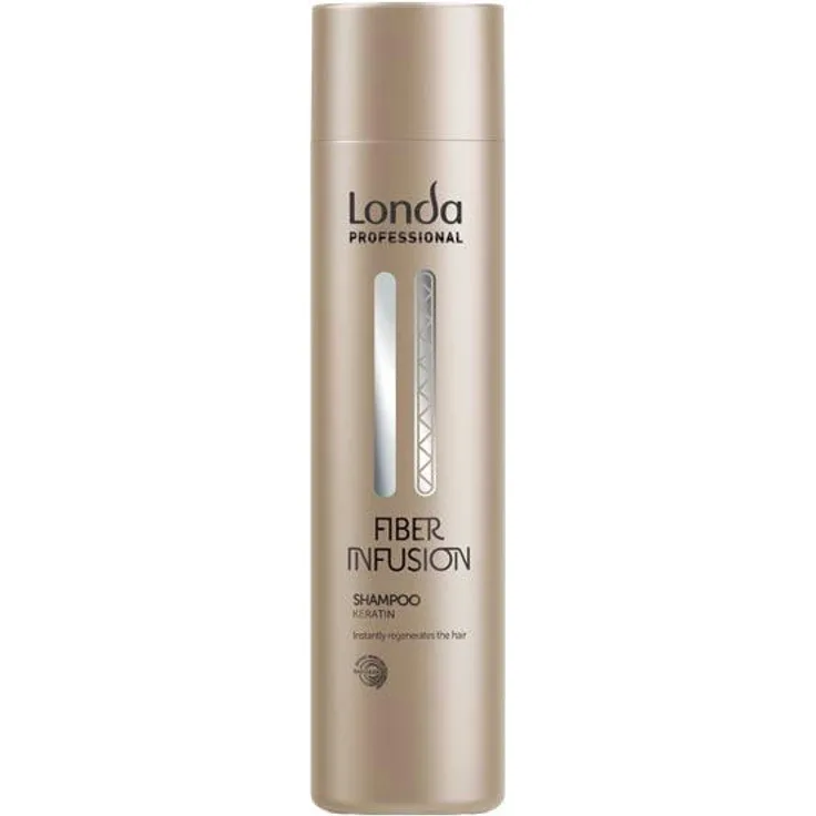 Londa Professional Fiber Infusion Shampoo, 250 ml, regenerierendes Shampoo mit Keratin für alle Haartypen
