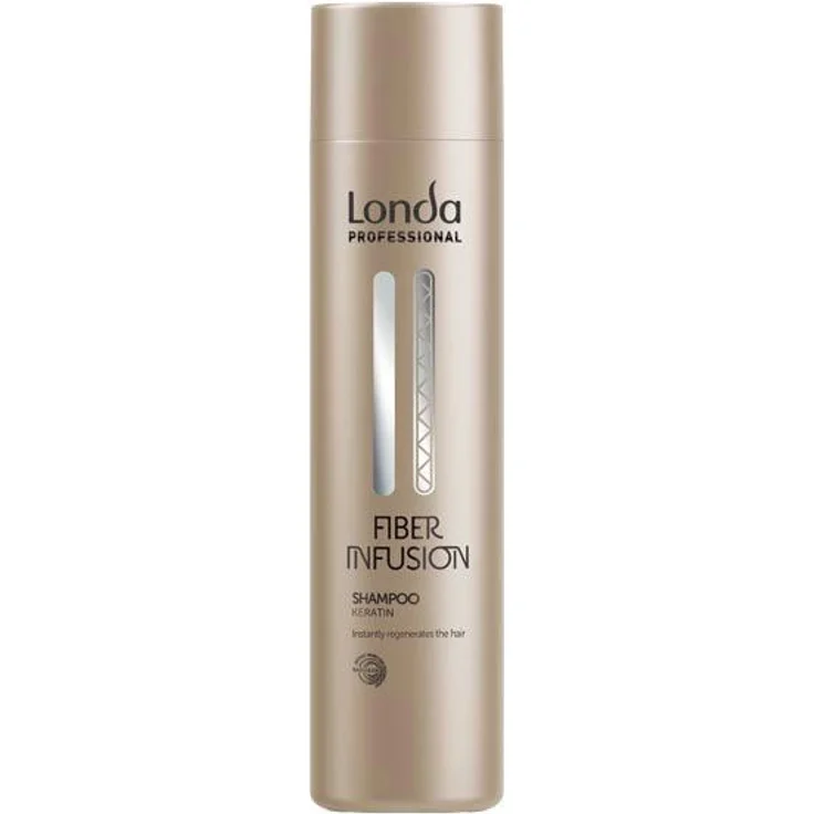 Londa Professional Fiber Infusion Shampoo, 250 ml, regenerierendes Shampoo mit Keratin für alle Haartypen