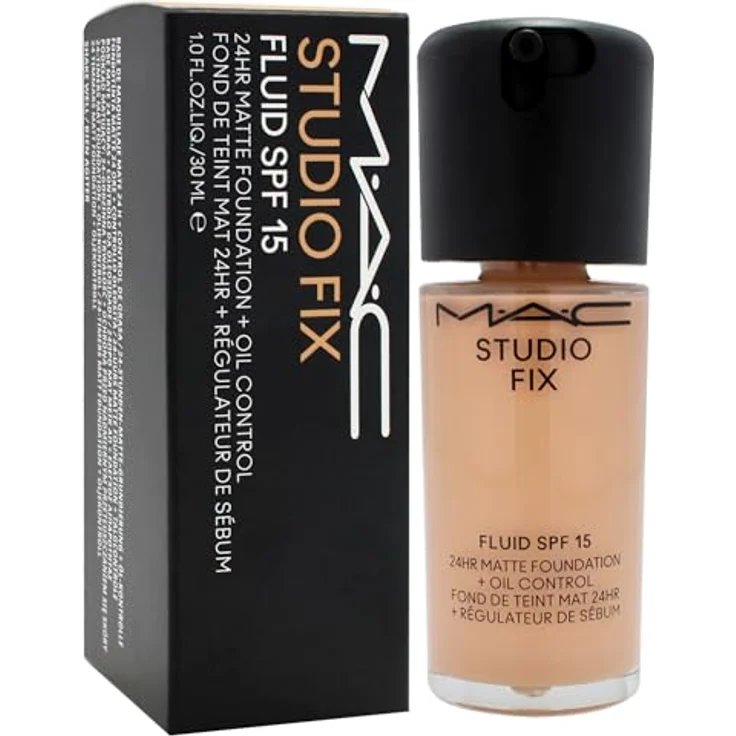 MAC Cosmetics Studio Fix Fluid SPF 15, 24HR Matte Foundation + Oil Control, Farbton NW22, 30 ml – Bild 3