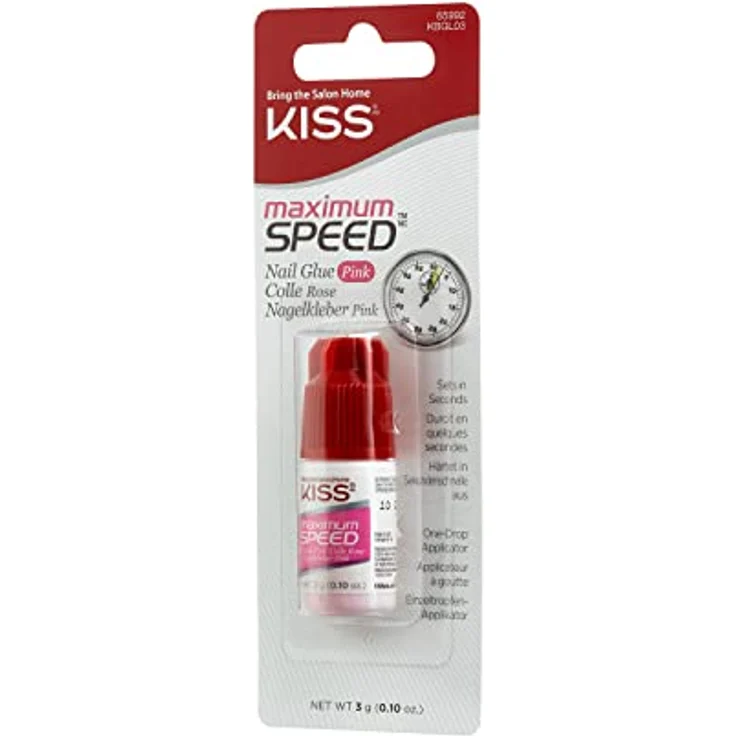 KISS Nagelkleber schnelltrocknend Kunstnägel & Nageldesign 3 g Pink, 3g – Bild 6