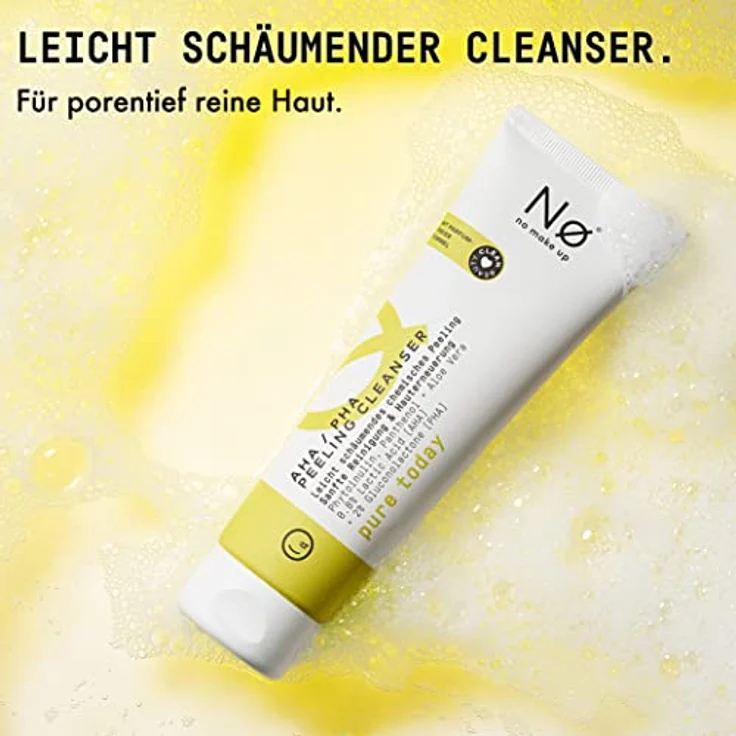 Nø pure today AHA PHA Peeling Cleanser – chemisches Gesichtspeeling gegen unreine Haut und Pickel – geeignet für empfindliche & fettige Haut - Peeling Gesicht für Mann & Frau, 125 ml – Bild 3