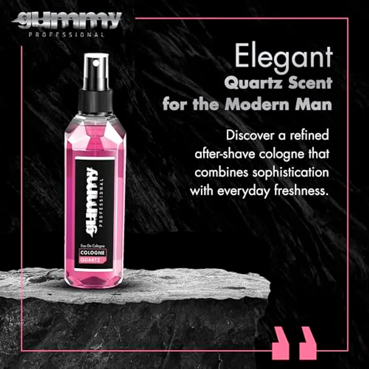 Gummy Gummy Quartz Eau de Cologne Spray 400ml, unisex After Shave mit mineralisch-frischem Duft, antibakteriell und erfrischend – Bild 2