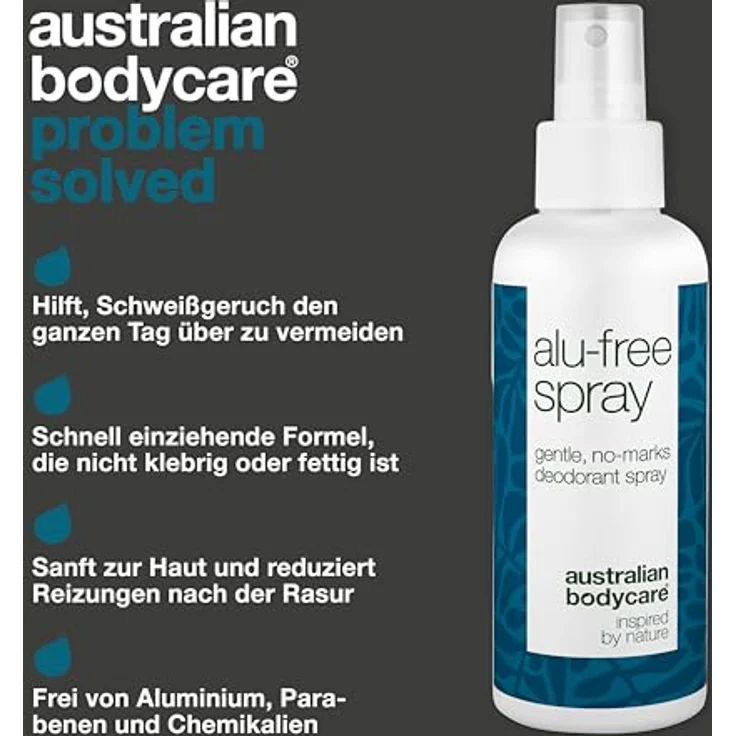 Australian Bodycare Aluminiumfreies Deodorant, lang anhaltender Schutz mit natürlichen Inhaltsstoffen, schnell trocknend, sanft zur Haut, ohne weiße Flecken – Bild 3