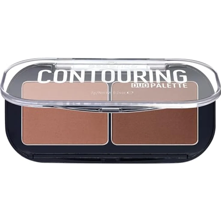 essence CONTOURING DUO PALETTE Konturier-Palette für die Wangen, Farbton 20 Darker Skin, 7 g, Rouge und Bronzer zur Gesichtsmodellierung – Bild 3