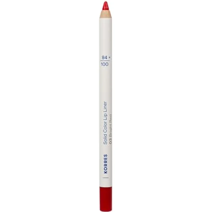 KORRES Solid Color Lip Liner Bright Red 03, roter Lippenkonturstift mit intensiver Farbe, vegan, silikon- und parabenfrei, 1,2 g – Bild 1