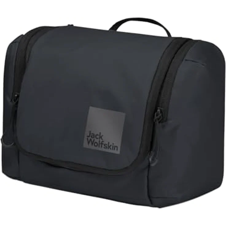 Jack Wolfskin WANDERMOOD WASHBAG, Beauty Case mit 6 Innenfächern, abnehmbarem Spiegel und verstaubarem Aufhängehaken – Bild 1