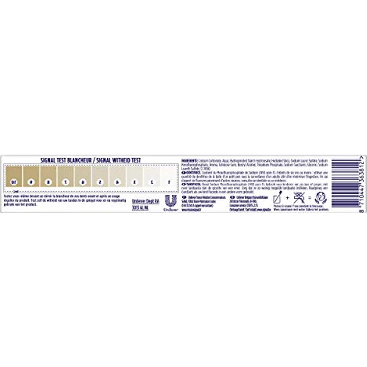 Signal Zahnpasta Weißes System, natürliches Weiß, Emaille, wiederaufbereitet, 75 ml Tube – Bild 2