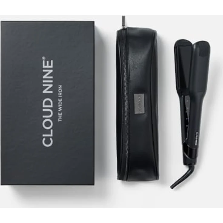 Cloud Nine The Wide Iron, Glätteisen mit breiten Sericite-Platten, Revive Mode & 11 Temperatureinstellungen (100–200 °C), schwarz - für gesundes Styling von dickem & langem Haar – Bild 2