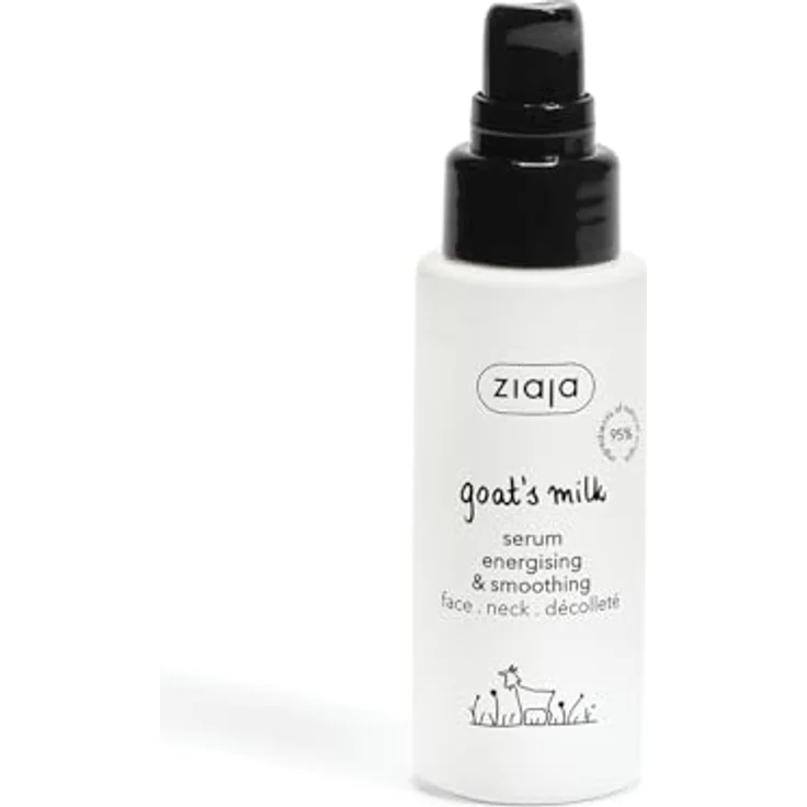 Ziaja Goat's Milk, glättendes Gesichtsserum zur Feuchtigkeitsversorgung und Aufhellung für Gesicht, Hals und Dekolleté, 50 ml – Bild 1