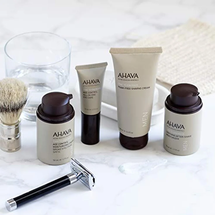 AHAVA Time To Energize - Men Foam-Free Shaving Cream 200 ml mit pflegender Wirkung für alle Hauttypen – Bild 6