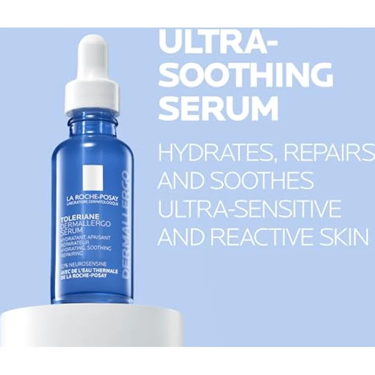 La Roche-Posay Toleriane Dermallergo Serum, beruhigendes Gesichtsserum für empfindliche und allergische Haut, 30 ml – Bild 2