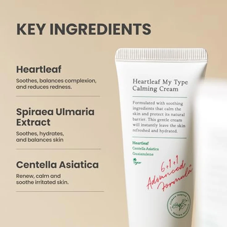 AXIS-Y 6+1+1 Advanced Formula Heartleaf My Type Calming Cream, Leichte Gelcreme zur Beruhigung empfindlicher Haut, 60 ml – Bild 3