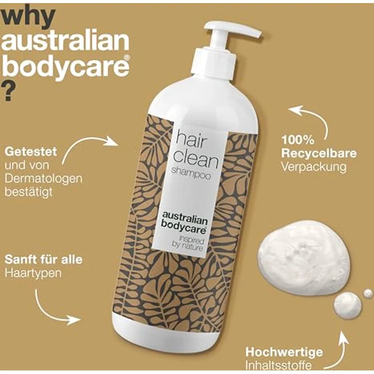 Australian Bodycare Anti-Schuppen Shampoo mit 4-Terpineol, für juckende und trockene Kopfhaut, Pflege bei Psoriasis & Ekzemen, 250 ml – Bild 4
