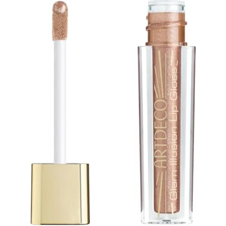 ARTDECO Glam Illusion Lip Gloss - Lip Gloss für unwiderstehlichen Glanz mit Wet-Look & Glitzer-Effekt - 1 x 4 ml, Pink Glitzern – Bild 1