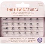 KISS The New Natural Effortless Minimal Look, knotenfreie Bündel mit selbstklebenden Wimpern, Trio 01, 24 St., leicht und natürlich