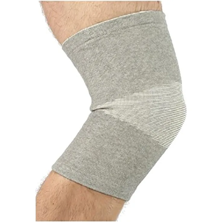 Antar AT53012 S Kniebandage aus Viskose aus Bambus, Kleine, 70 g, mit antibakteriellen und antimykotischen Eigenschaften, in natürlicher Farbe