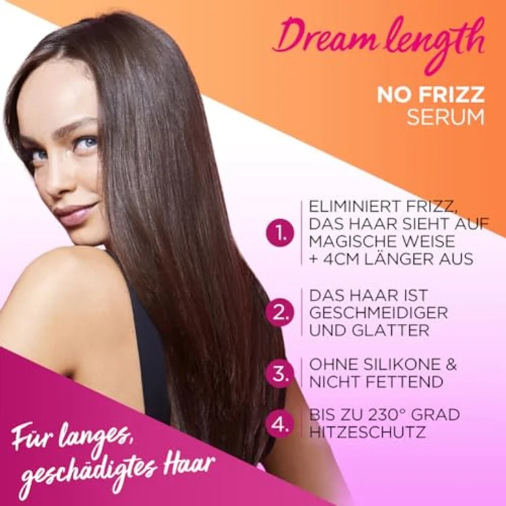 L'Oreal Paris Elvital L'Oreal Paris Elvital Elvital Dream Length No Frizz Serum Haarserum 100 ml – Bild 3