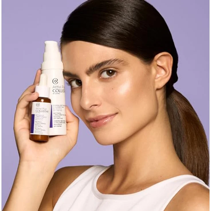 Collistar Attivi Puri Crema Viso Retinolo + Floretina, Anti-Flecken-Erneuerer, 50 ml, Reduziert feine Linien und Falten, Vereinheitlicht den Teint – Bild 3
