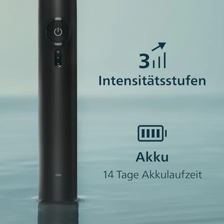Philips Sonicare Series 3000, Elektrische Zahnbürste mit Drucksensor, 3 Intensitäten, EasyStart, SmarTimer, 14 Tage Akkulaufzeit, Reiseetui, Schwarz & Rosa, 2er Set, HX4072/42, [Neu] – Bild 5