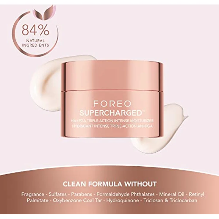 FOREO SUPERCHARGED HA+PGA Intensive Feuchtigkeitscreme - 3x Wirkung, Anti-Falten, Hyaluronsäure & Squalan, Vitamin E - 50 ml, Vegan Kosmetik - Damen und Männer – Bild 3