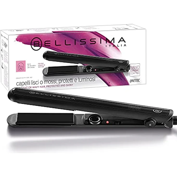 Udo Walz Imetec B15 50 Bellissima Creativity, Haarglätter für glattes oder welliges Styling, Nanokeramikbeschichtung, Temperaturregelung von 140°C bis 230°C, Schwingplatten für seidig glattes Haar – Bild 2