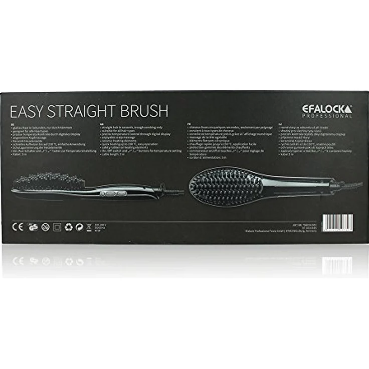 Efalock Professional Easy Straight Brush, 1er Pack, (1x 1 Stück), Schwarz – Bild 3