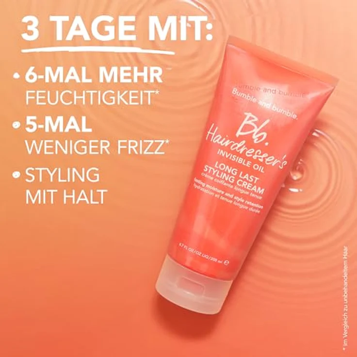 Bumble and bumble HIO Long Last Styling Cream, 200 ml, feuchtigkeitsspendende Stylingcreme mit flexiblem Halt und Frizz-Reduktion – Bild 5