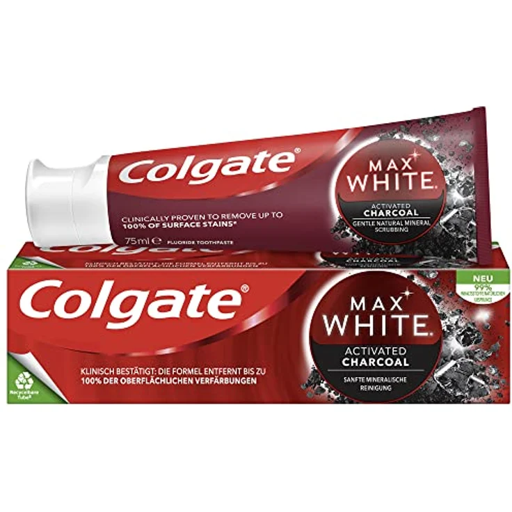 Colgate Max White Expert Charcoal Zahnpasta, 75 ml – Bild 2