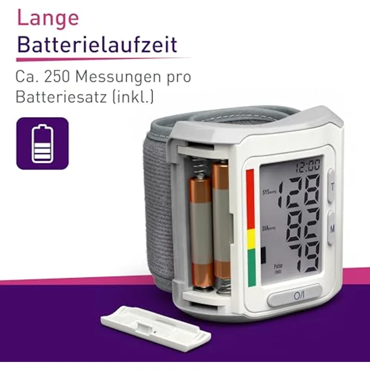 Scala Blutdruckmessgerät SC 6400, Handgelenk Modell mit Fuzzy-Logic, weiß, Speicher für 85 Messungen – Bild 6